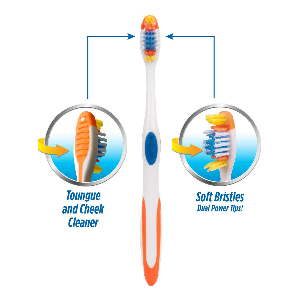 RM Oral Whitening Cavity Defense Soft Toothbrushes, 4 C