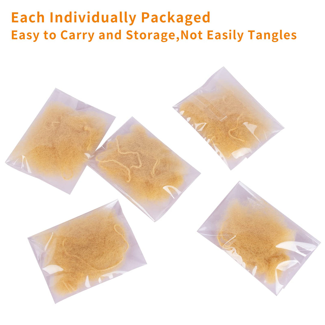 Pack of 20pcs Hair Nets Invisible Elastic Edge Mesh 50cm 20 Blonde