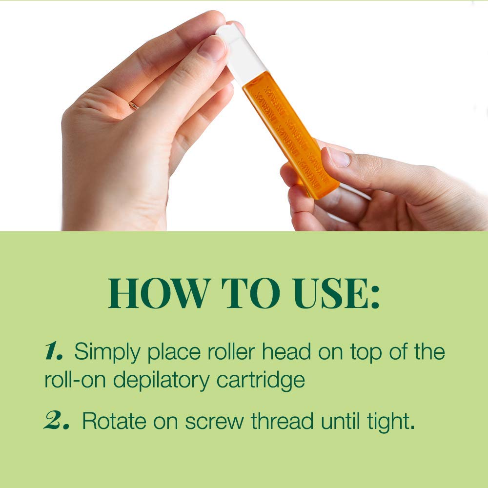 Clean Plus Easy Small Face Roller Head, 3 Count