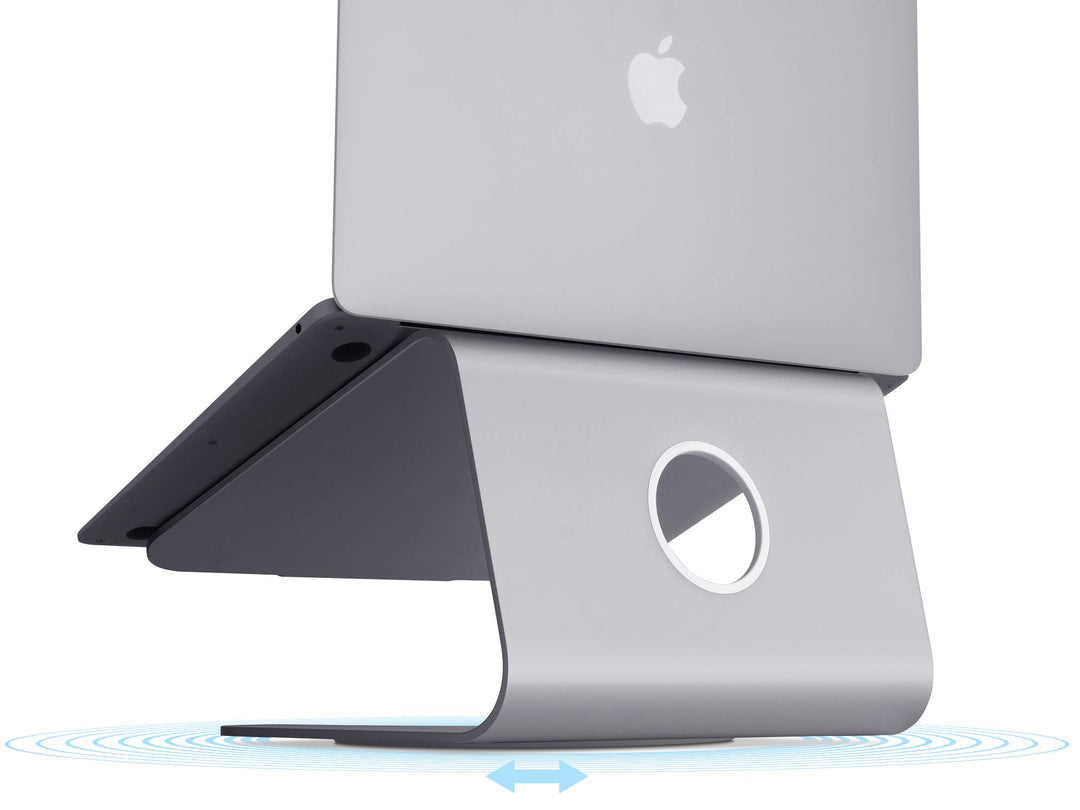 mStand360 Laptop Stand with Swivel Base, Space Gray (10074)