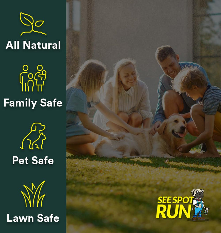 Eliminate Yellow Spots On Your Lawn Caused by Dog Urine | All-Natural, Safe for Pets and Humans | Made in The USA | Ready-to-Mix Gallon (32 oz)