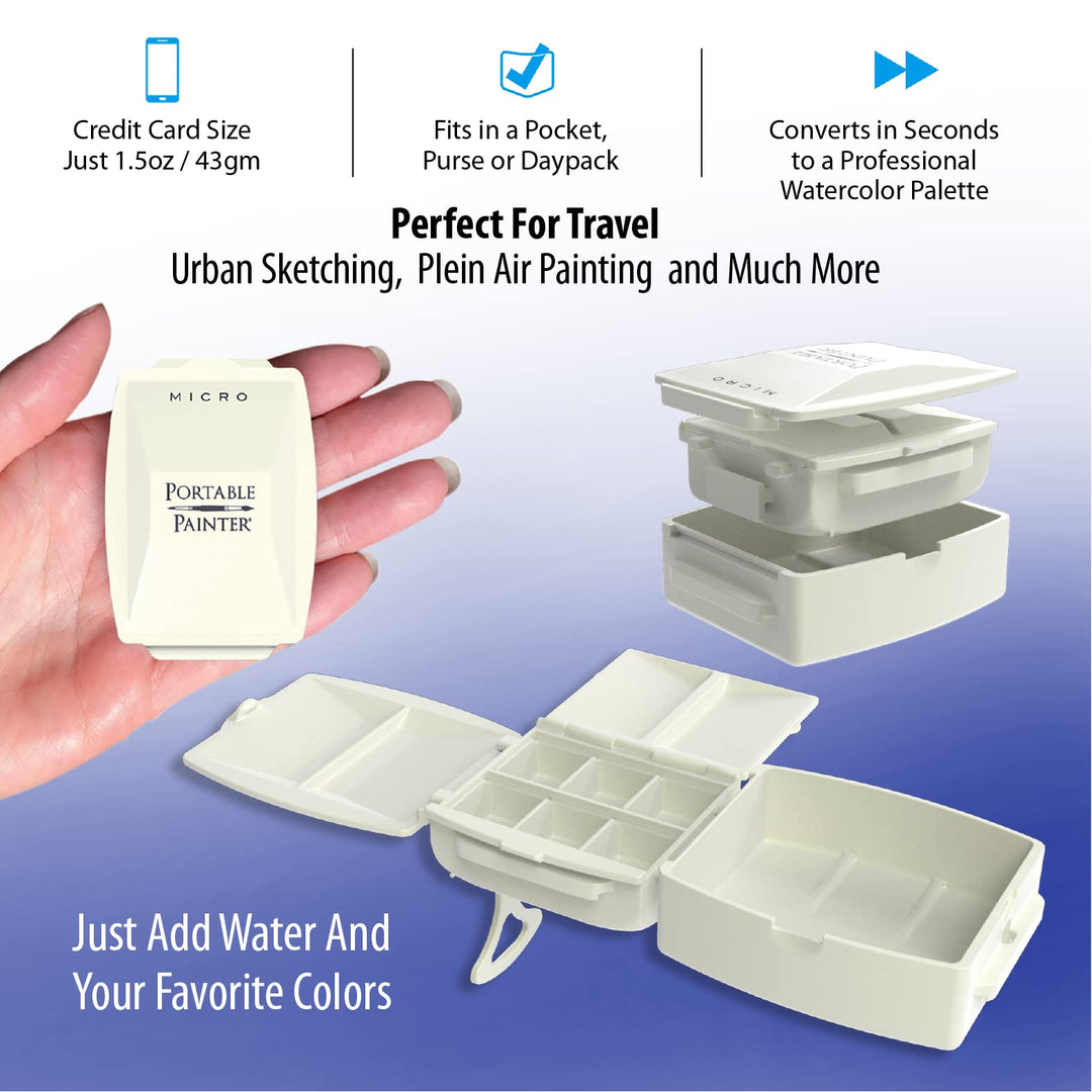 Micro Watercolor Palette - Travel - Feather-Weight - Simplify Your Life