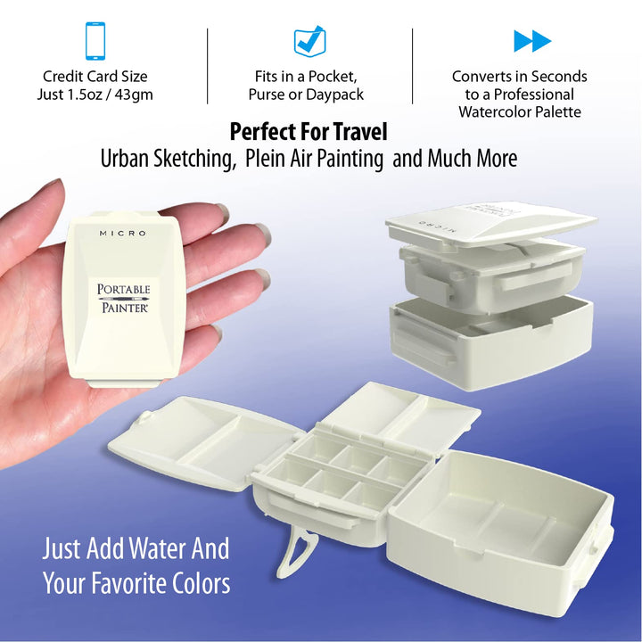 Micro Watercolor Palette - Travel - Feather-Weight - Simplify Your Life