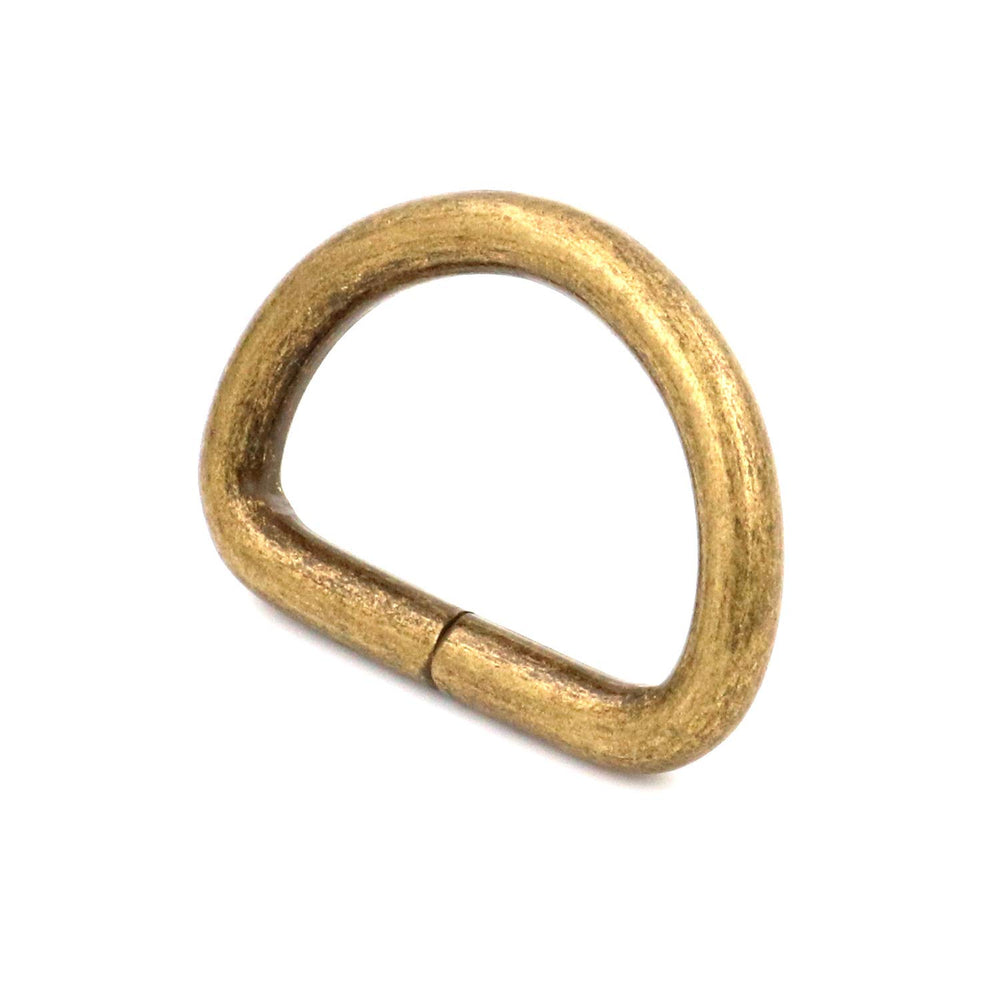 Metal Bronze D Ring Buckle 1 Inside Diameter Loop Ring For Strap Keeper (Pack Of 30)