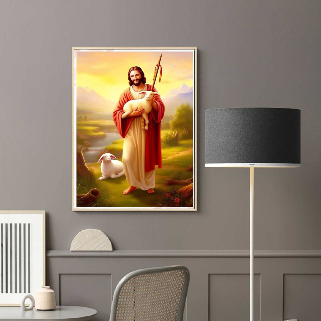 DIY 5D Diamond Painting Kits for Adults Jesus - Diamond Art Kits for Adults Heavenly Father | Full Drill Round | Mosaic Picture | Beginner | Home Wall Decor | 12x16inch