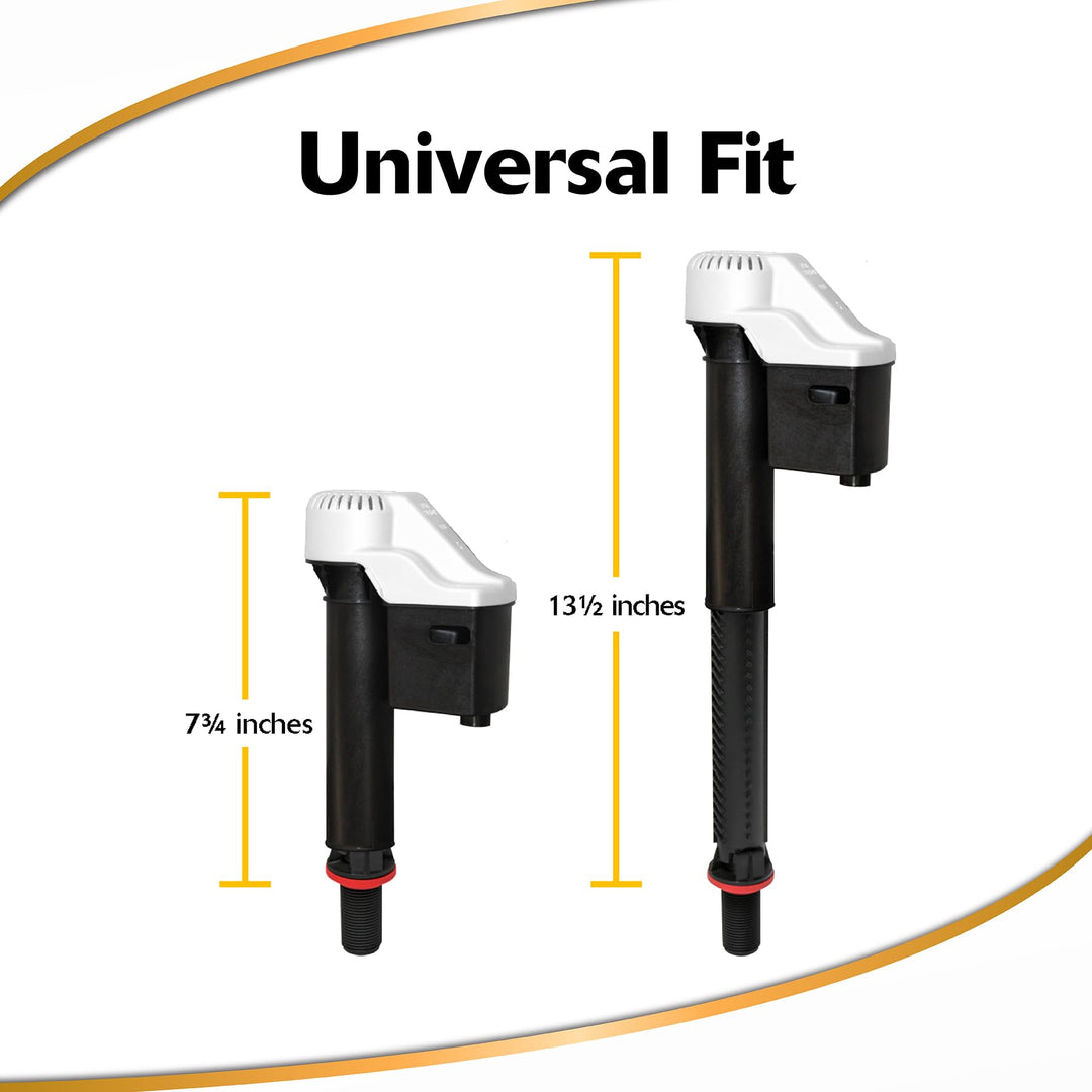 Korky 528 Toilet Fill Valve, Universal, Black(Packaging
