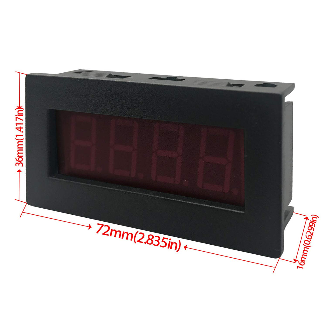 DIGITEN 4 Digital Red LED Tachometer RPM Speed Meter + 