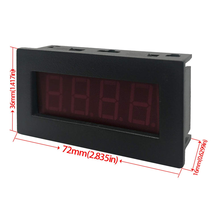 DIGITEN 4 Digital Red LED Tachometer RPM Speed Meter + 