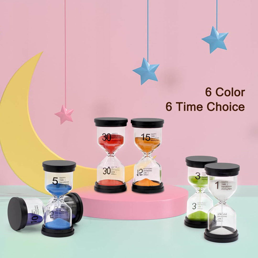 Sand Timer, Hourglass Sand Timers Colorful 1/3/5/10/15/