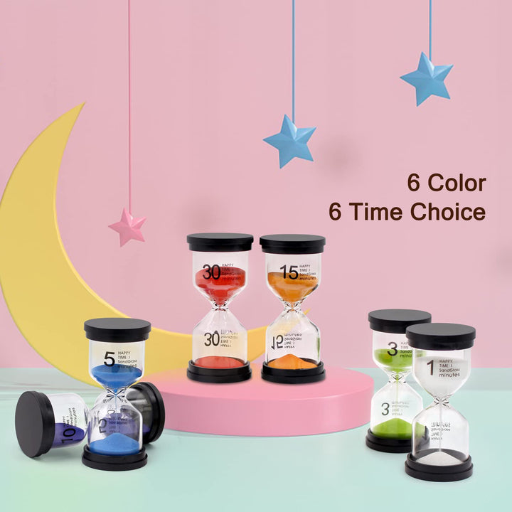 Sand Timer, Hourglass Sand Timers Colorful 1/3/5/10/15/