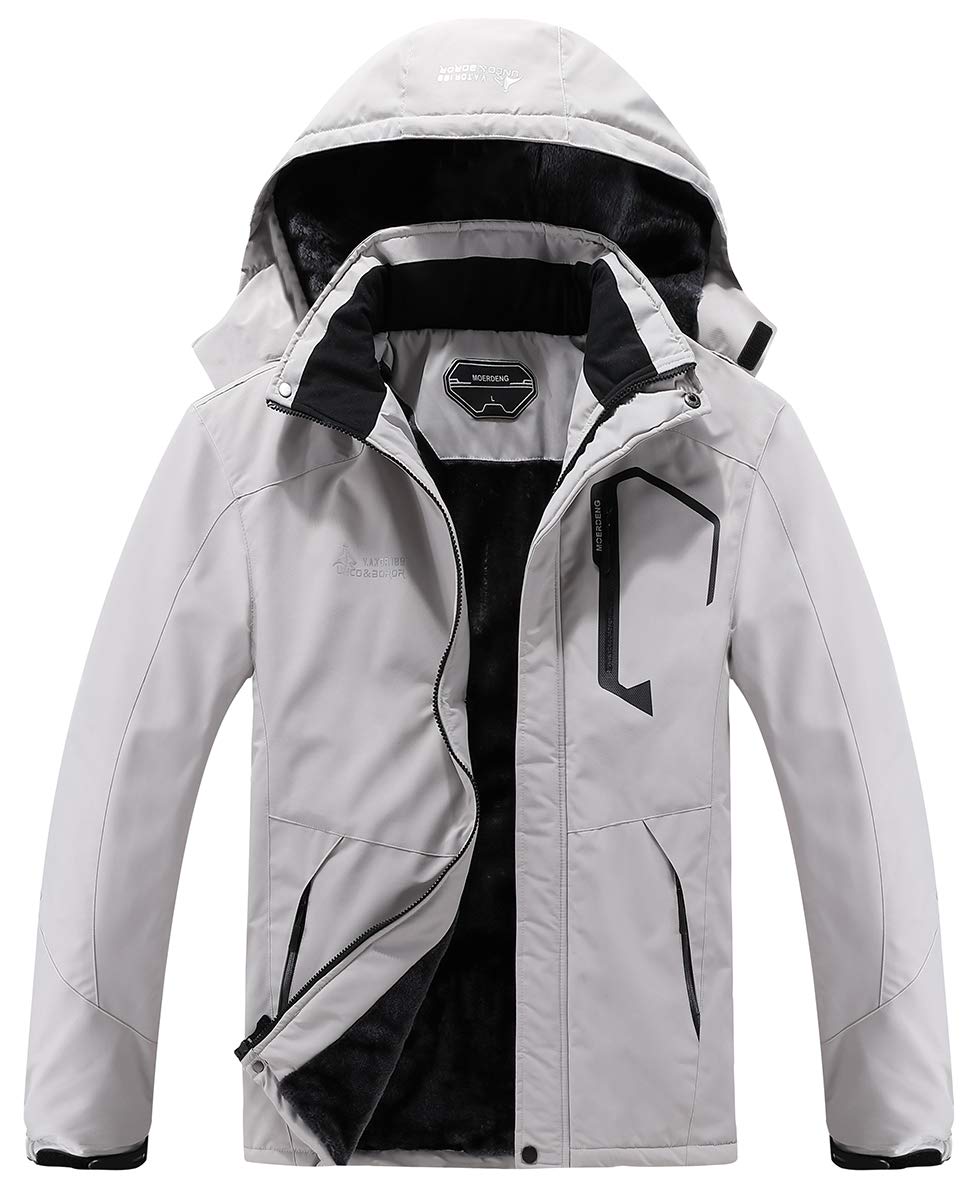 Men&#39;s Waterproof Ski Jacket Warm Winter Snow Coat Mountain Windbreaker Hooded Raincoat