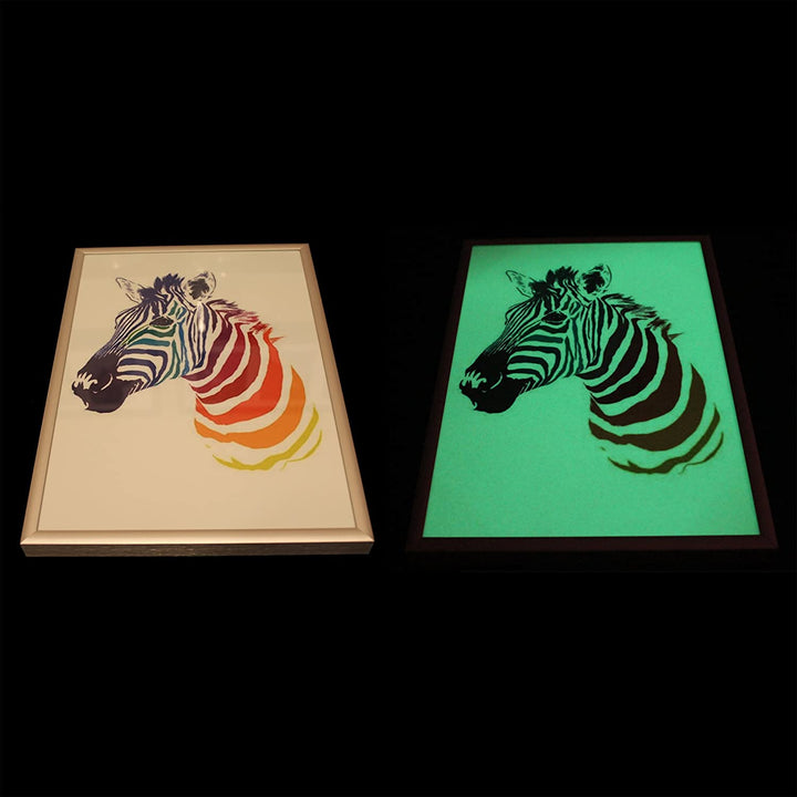 Glow in The Dark Photo Paper, Luminous Printing Paper Photoluminescent Inkjet Printing Paper Vnyl for Pictures Halloween Party(5pcs A4,Yellow Green Glow) 8.27 x 11.7
