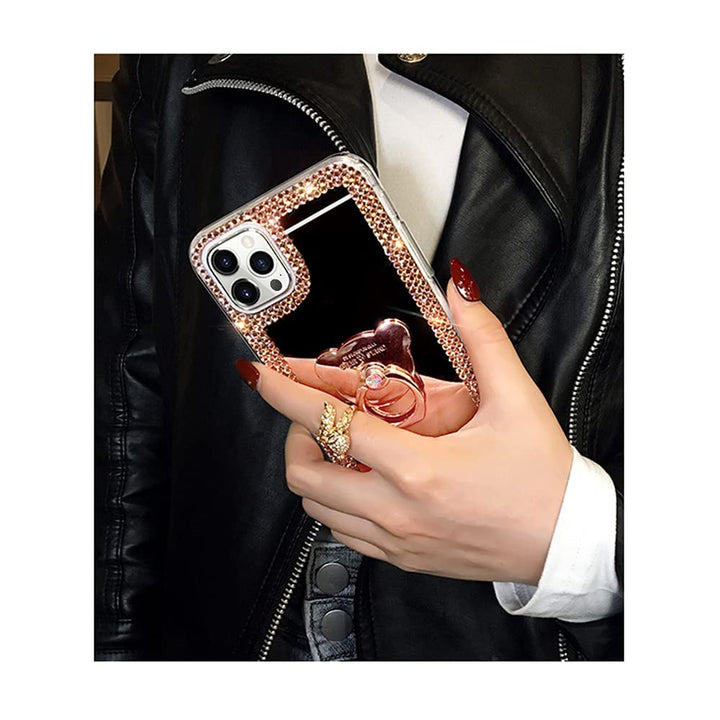LUVI Compatible with iPhone 13 Pro Max Mirror Case Cute
