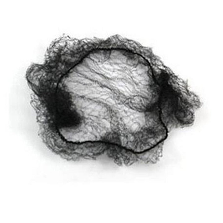 Generic Pack of 20pcs Hair Nets Invisible Elastic Edge Mesh 50cm Black