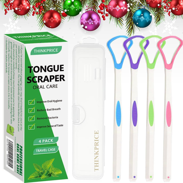Tongue Scraper Cleaner With Travel Handy Case For Healt