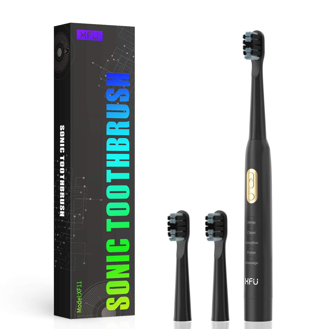XFU Sonic Electric Battery Toothbrush for Adults and Ki