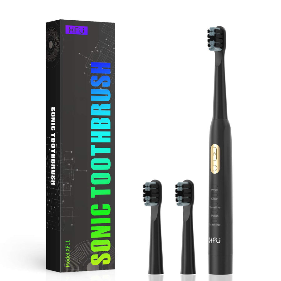 XFU Sonic Electric Battery Toothbrush for Adults and Ki