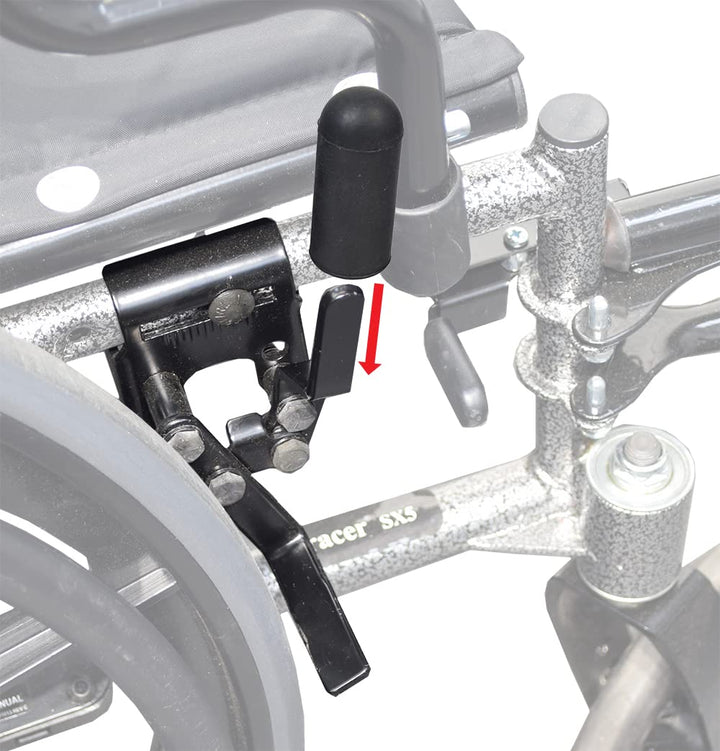 AlveyTech Black Rubber Tips for 5/8 Flat Invacare Style