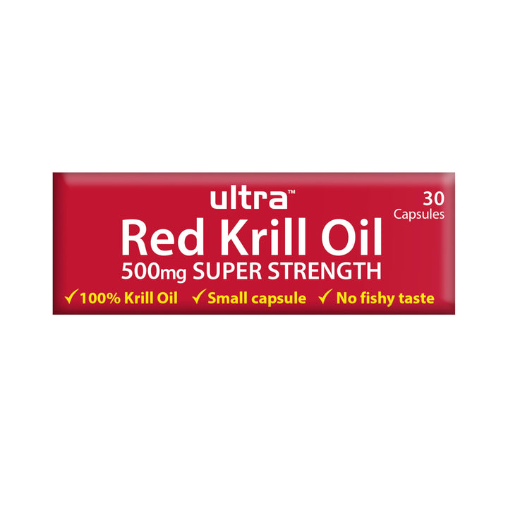 Vitabiotics Ultra Red Krill Oil Nutritional Supplement Capsule with Omega 3-9 Fatty Acids DHA EPA Astaxanthin for Heart Brain and Eye Vision Support from Antarctic Marine Phospholipids