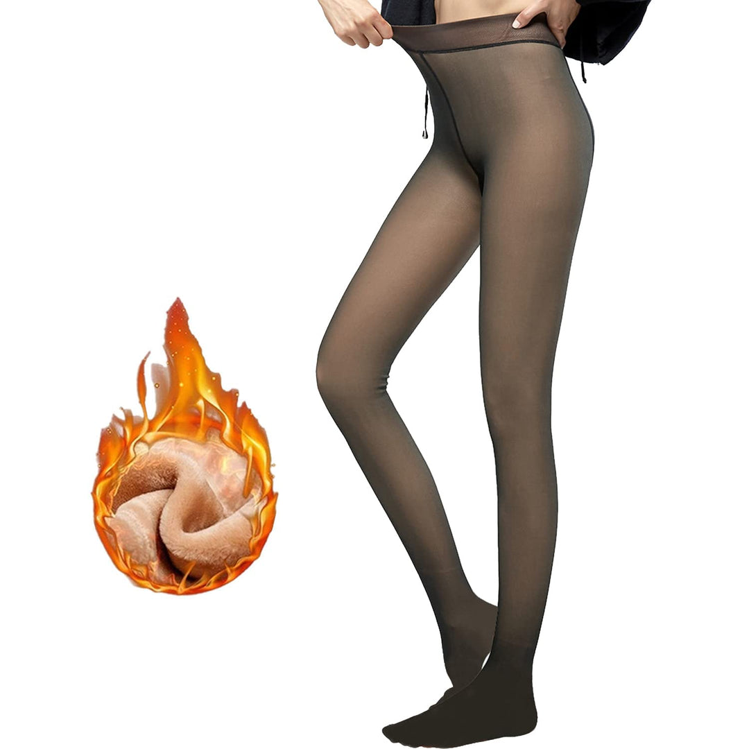 Winter Tights Women Leggings Thermal Pantyhose Fake Translucent Tights Opaque Warm Pantyhose High Waisted Winter Warm Sheer Tight