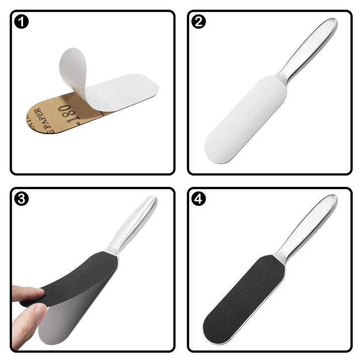 40 Pieces Feet File Replacement Pads| Refills Abrasive Pedicure File Pads Removable Glue For Stainless Steel Foot Grater,80/150 Mesh,20 PCS OF 80 Mesh,20 PCS OF 150 Mesh