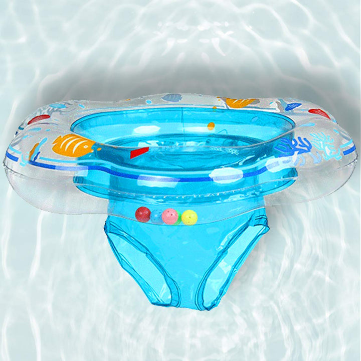 Baby Swimming Ring Floats with Safety Seat Double Airba