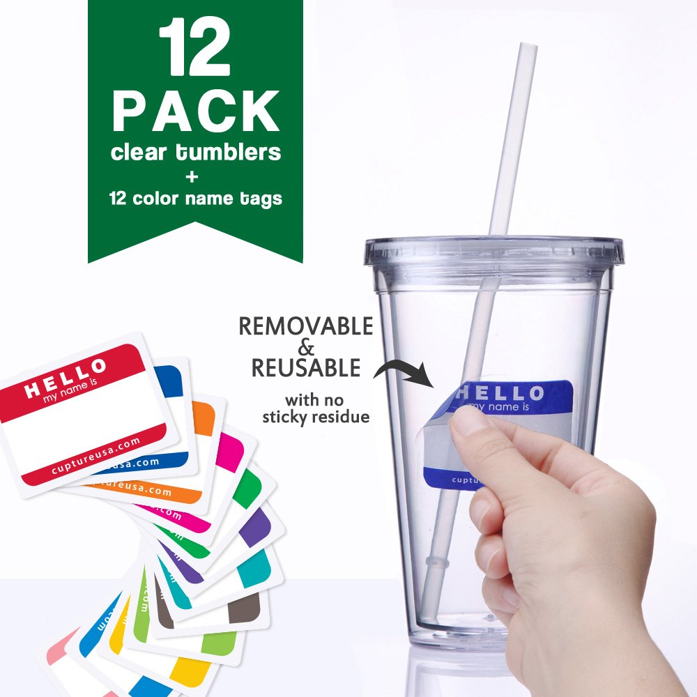Cupture Classic 12 Insulated Double Wall Tumbler Cup wi