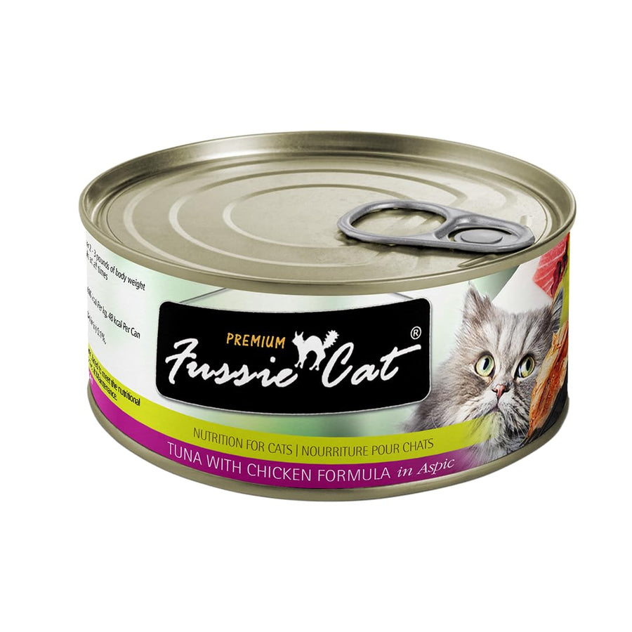 Premium Tuna with Chicken in Aspic Grain-Free Wet Cat Food - 2.82oz Cans - Case of 24 Cans (Tuna with Chicken in Aspic)