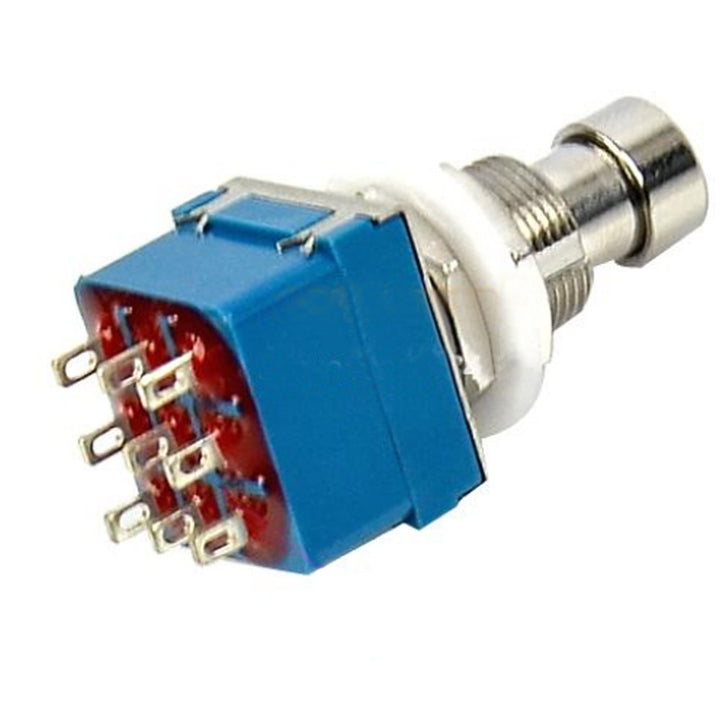 3PDT 9 Pins Box Stomp Guitar Effect Pedal Foot Switch True Bypass Metal Pack of 5