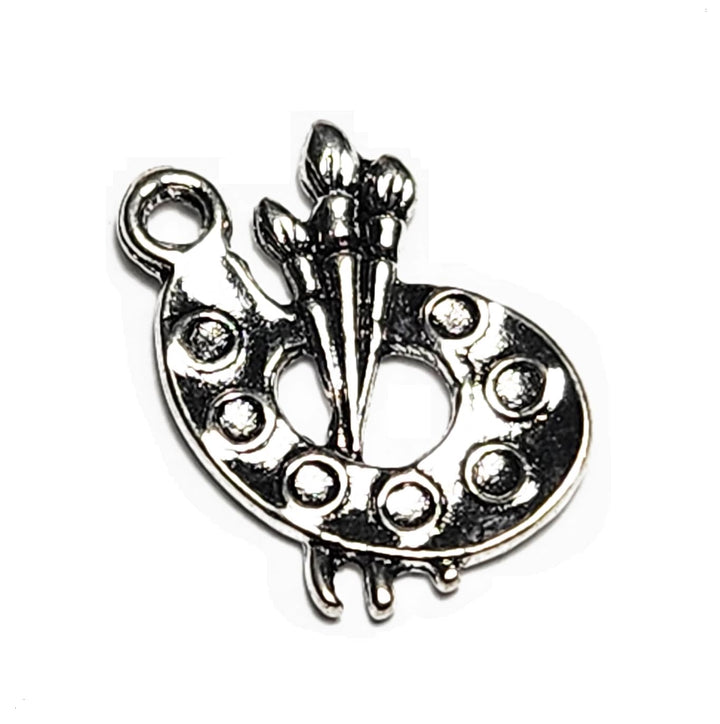 NOVIIML s 20 Painters Palette Paint Silver Tone Charms 16x12mm (NS827)