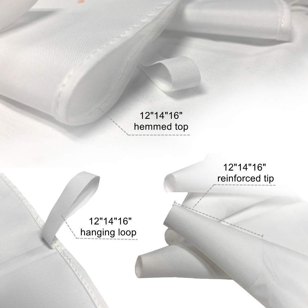 Pastry Bags Set 5 Pack of Cake Decorating Bags Icing Piping Bags Reusable for Multiple Sizes(8in 10in 12in 14in 16in)-Lolifun