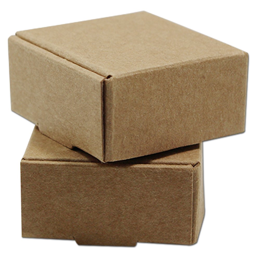 1.45x1.45x0.78 inch 20 Pcs Mini Brown Aircraft Cardboar