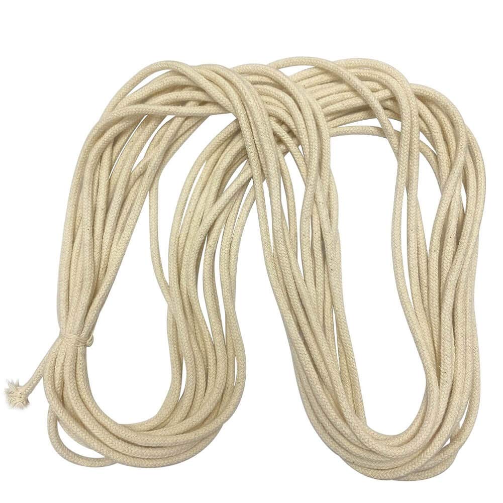 Torch Wicks Replacement Kerosene-lamp - for Tiki Torches,Oil Lamps,Lampberger Lamp,Dietz Oil Lantern 1/4 inch Round (50feet)
