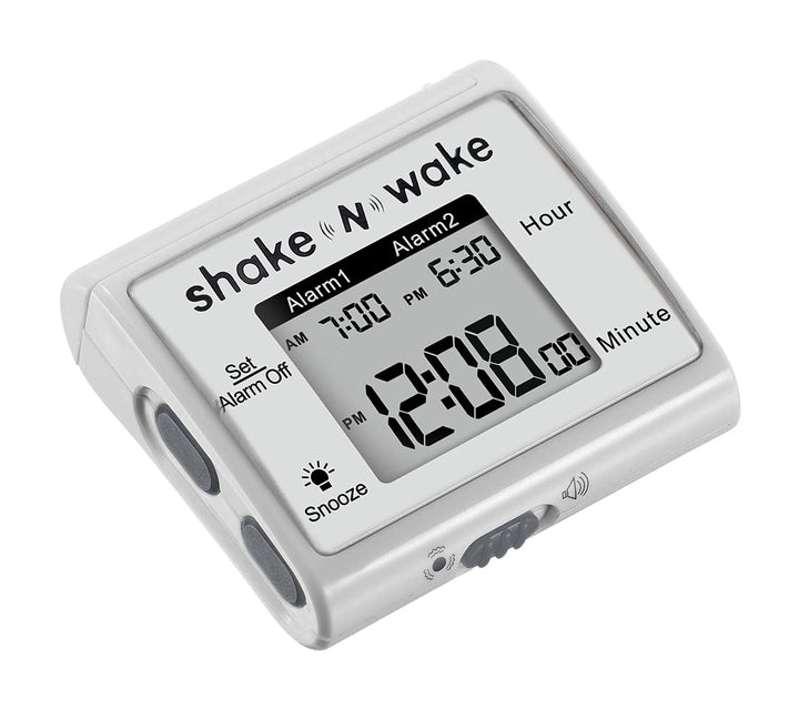 Vibrating Alarm Clock - Shake N Wake - Silent Alarm Wristband Watch - with Dual Alarms