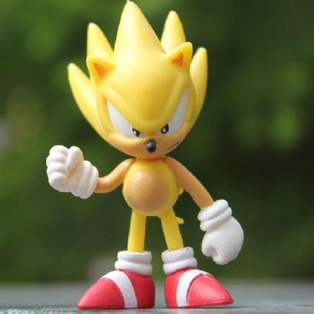 Sonic Multi Pack 2 Action Figure (6 Classic Figures - Knuckles, Sonic, Super Sonic, Amy, Metal Sonic and Tails) TRU Exclusive