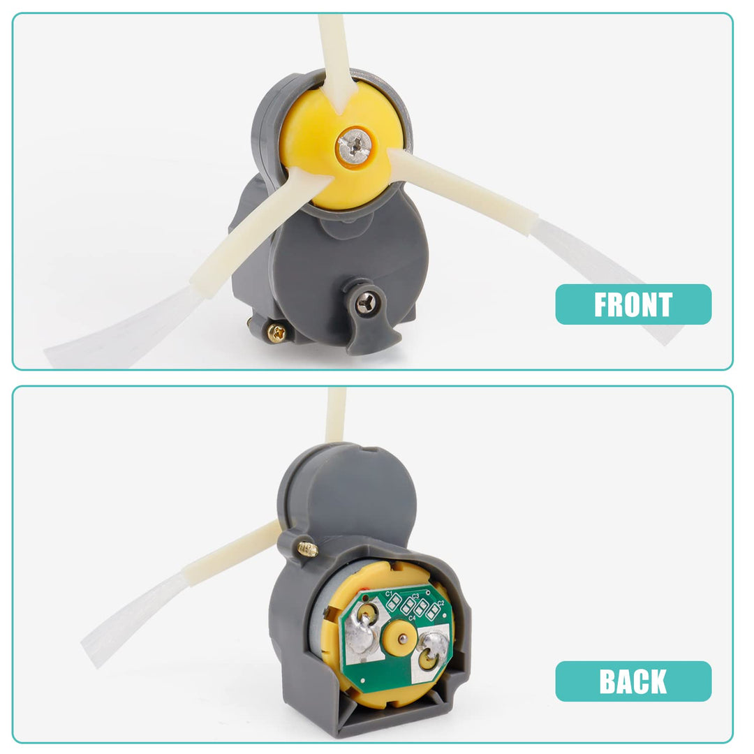 Side Brush Motor Module for iRobot Roomba 500 600 700 800 900 I3 Series Robot Vacuum Cleaner (Replacement Motor Module + Side Brush +Screwdriver)