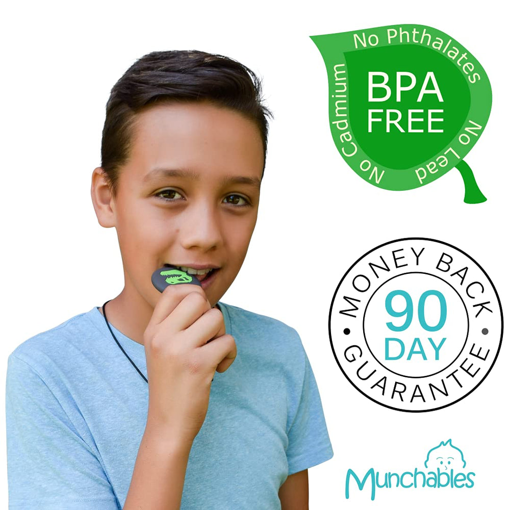 Munchables Chewelry Dinosaur Skull Sensory Chewelry - M