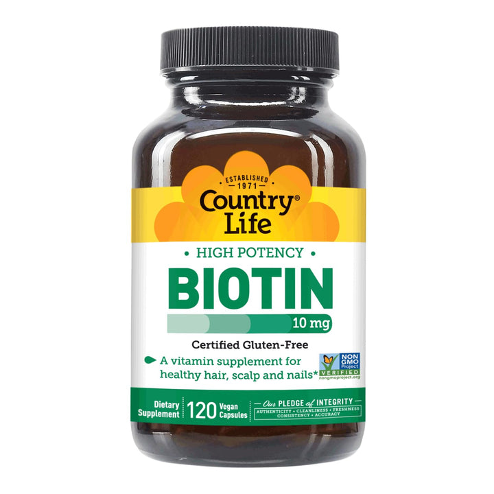 High-Potency Biotin 10mg - Vegan &amp; Gluten-Free Biotin Supplement for Skin &amp; Nails, Energy Metabolism - Biotin 10000mcg Capsules