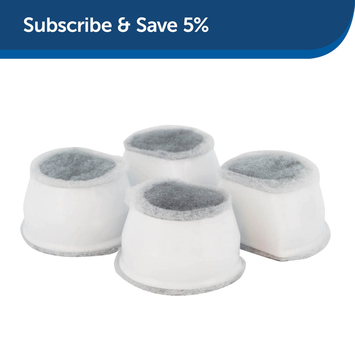 Drinkwell Replacement Carbon Filters, Dog and Cat Ceramic Water Fountain Filters, 4-Pack