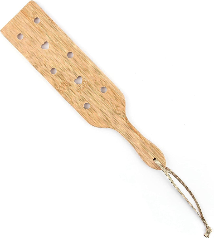 , 13 Inch Bamboo Paddle Lightweight Wooden Paddle with Airflow Holes