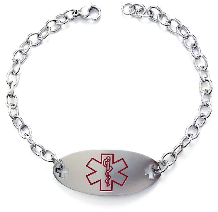 Max Petals Type 1 Diabetes Medical Alert ID Stainless S