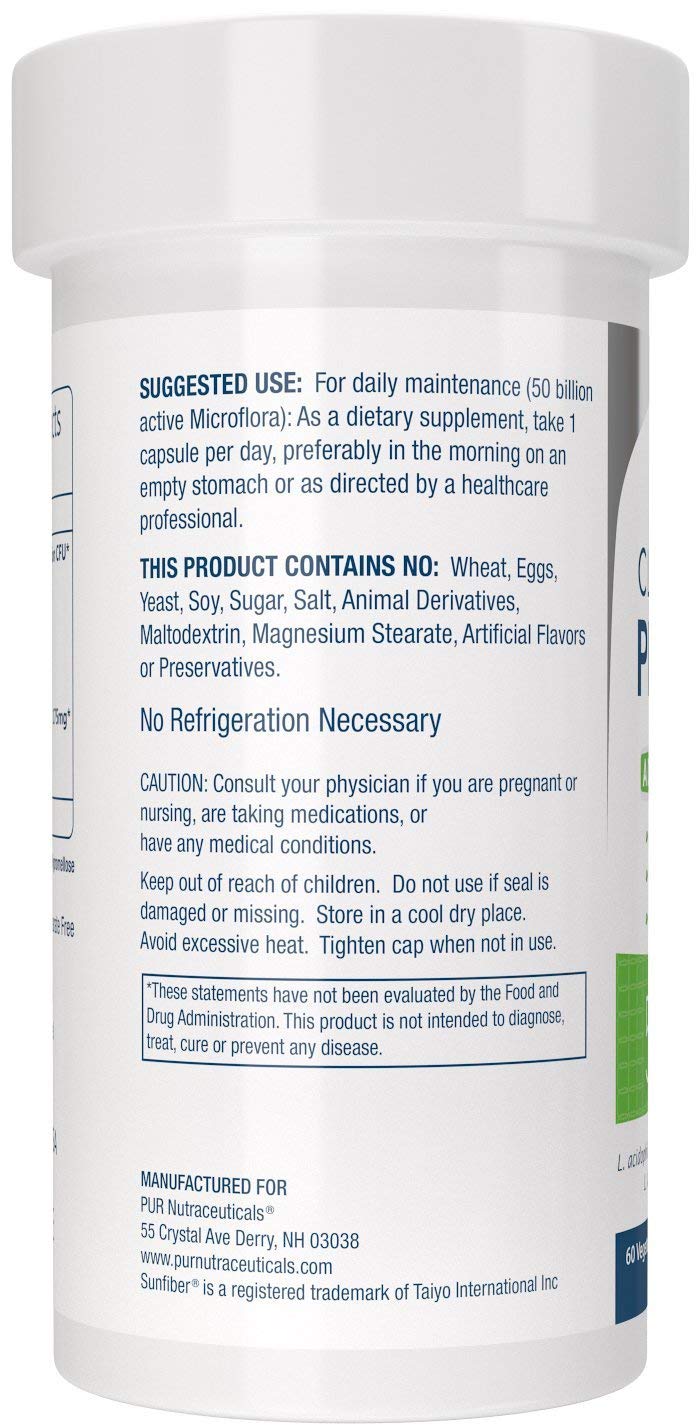 Clinical Grade Probiotics * 50 Billion CFUs/Serving * 10 Strains * Built-in Prebiotic * 60 Daily Capsules - 2 Month Supply * All Natural 100% Made in USA