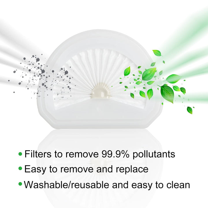 4Pack VLPF10 Replacement Filters Compatible with Black and Decker Hand Vacuum Filter Model # HLVA320J00 HLVA315j &amp; N575266
