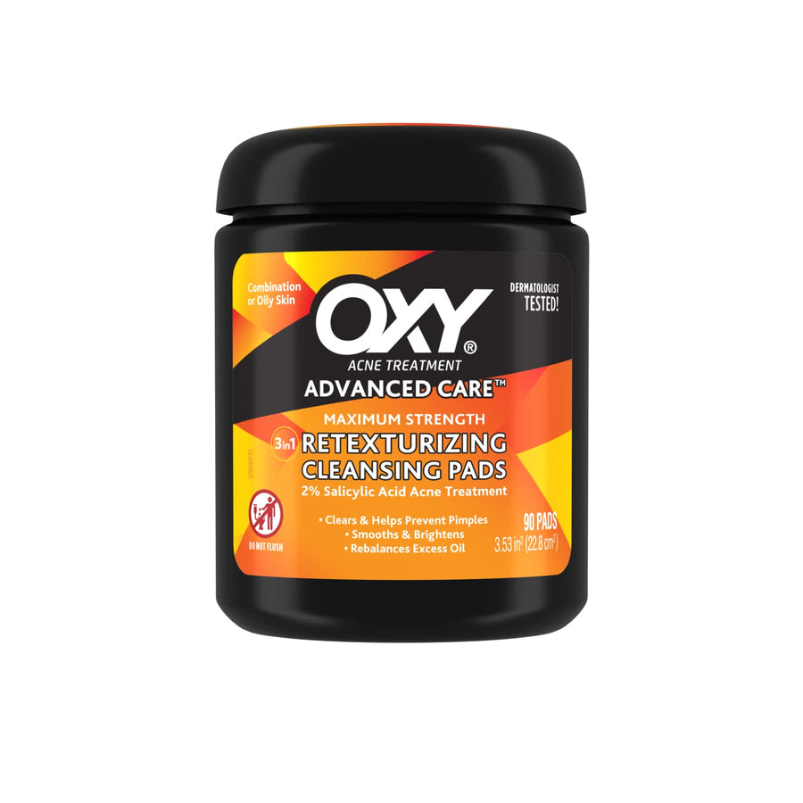 OXY Maximum Action 3-In-1 Treatment Pads 90 ea (Pack of 3)
