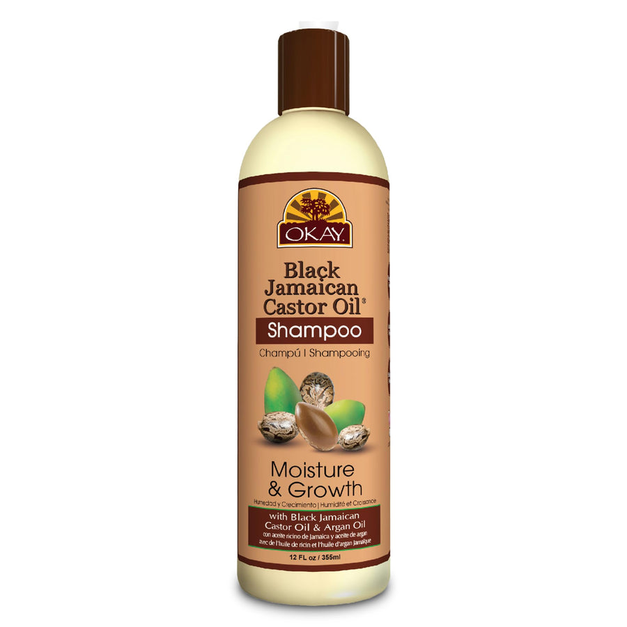 Jamaican Castor Oil Moisture Growth Shampoo, Black, 12 Ounce