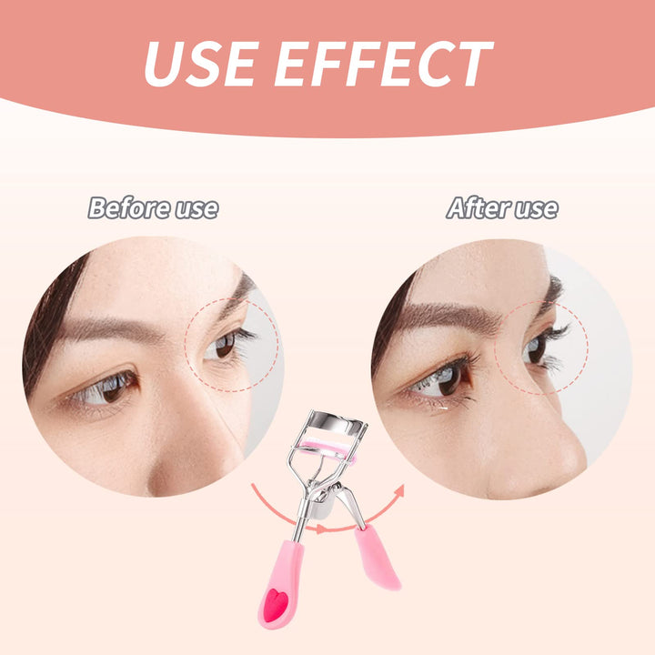 Separated Eyelash Curler Stainless Steel with Brush,Pro