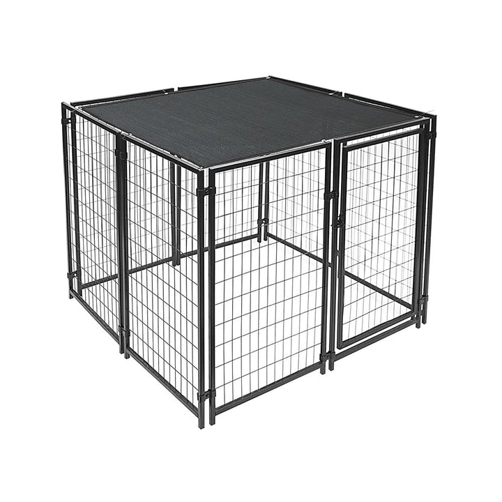 Dog Kennel Shade Cover 95% Sunblock Shade Tarp Panel Net Mesh with Grommets for Outdoor Dog House Large Pet Crate Chicken Coop, 10ft x 10ft