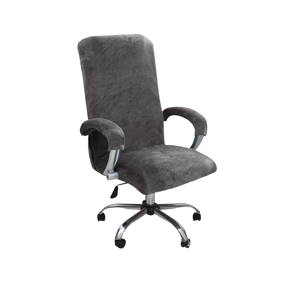 NILUOH Velvet Office Chair Cover with Arm Covers Stretc