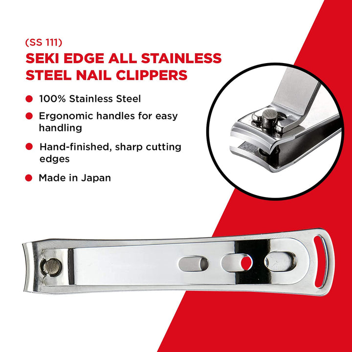 Seki Edge Stainless Steel Nail Clippers (SS-111)