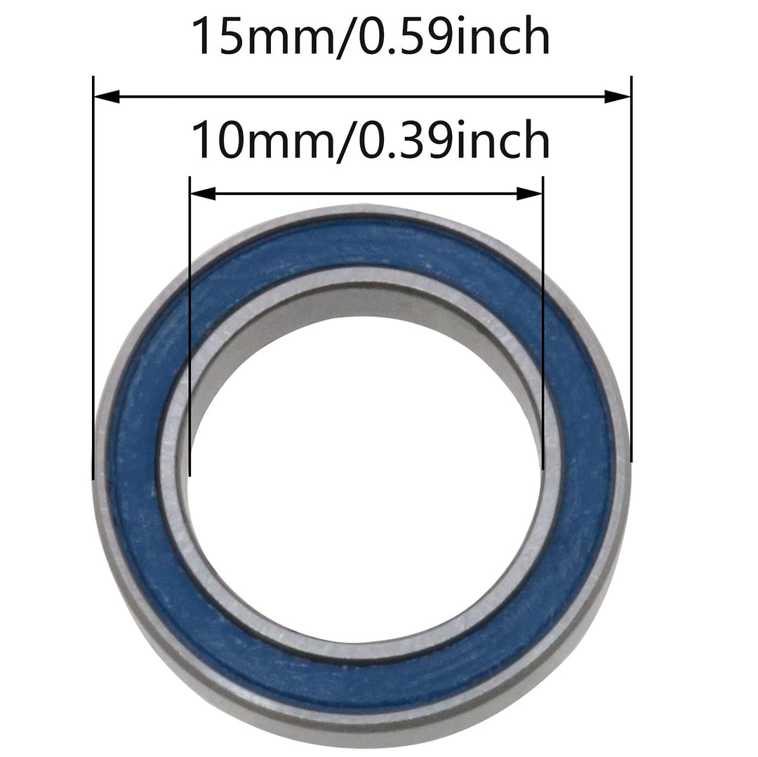 6700-2RS Ball Bearing 5PCS 10x15x4 mm Metal Blue Rubber Sealed Ball Bearings 6700RS